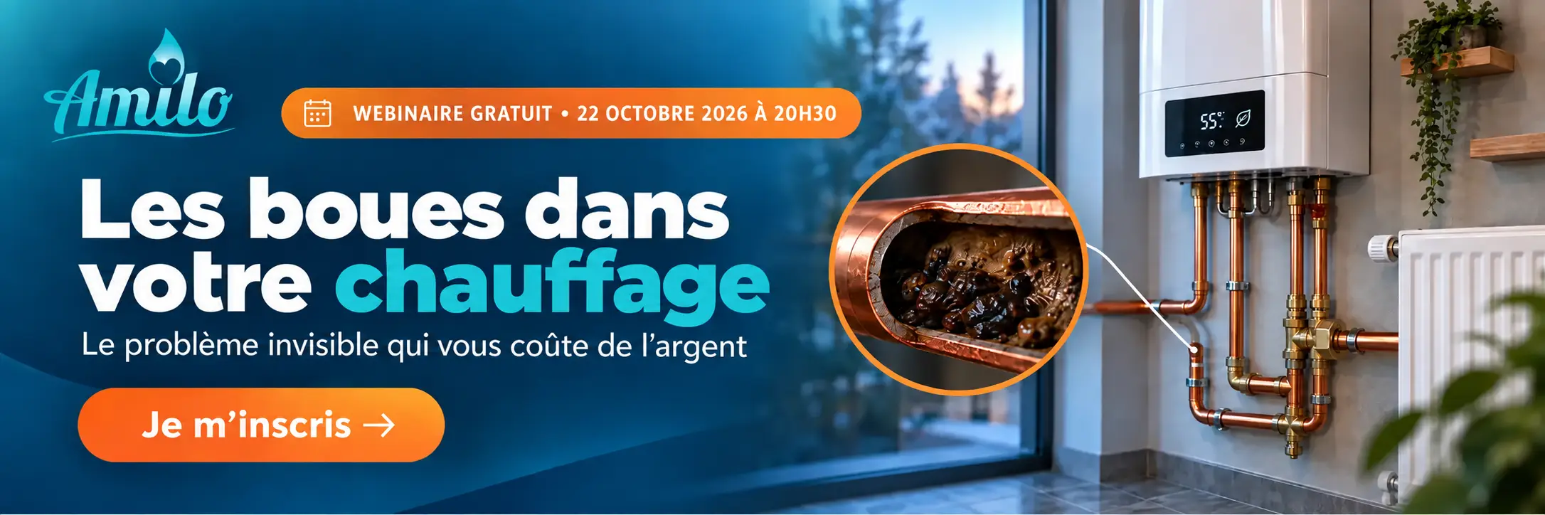 Webinaire gratuit - Les boues dans votre chauffage