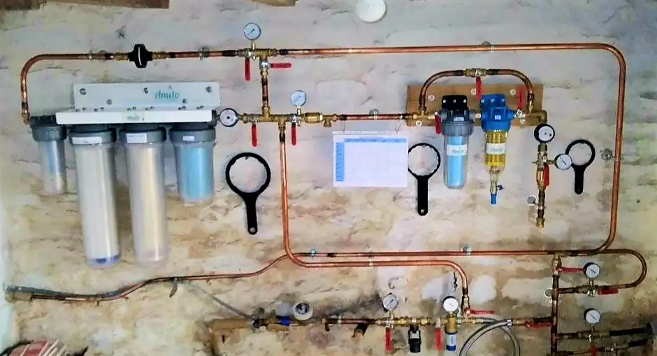 Système de potabilisation de l'eau de captage par Amilo