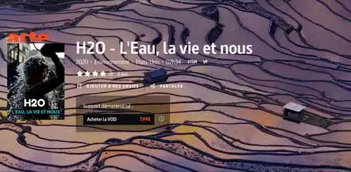 Reportage Arte sur l'eau, la vie et nous