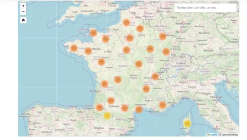 Carte des pollutions PFAS