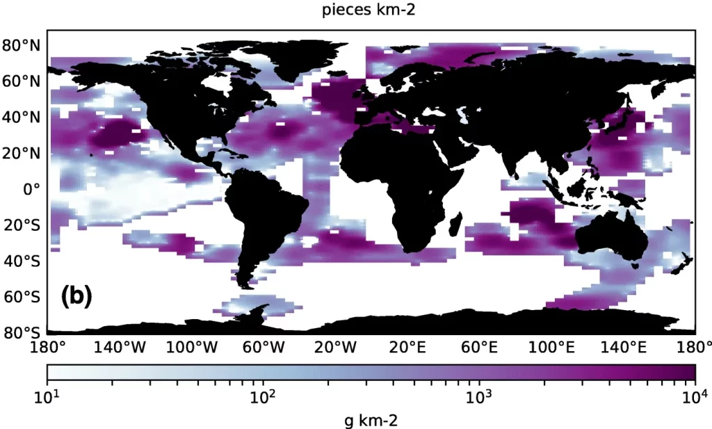 micro plastiques oceans densite